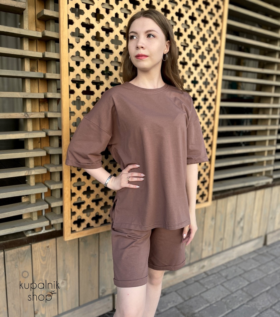 ANHA костюм коричневый