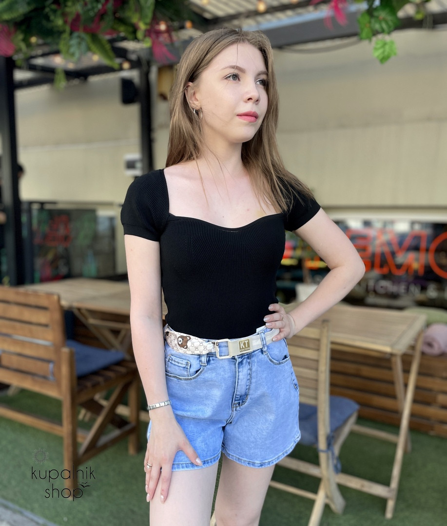 3179 шорты джинсовые голубые
