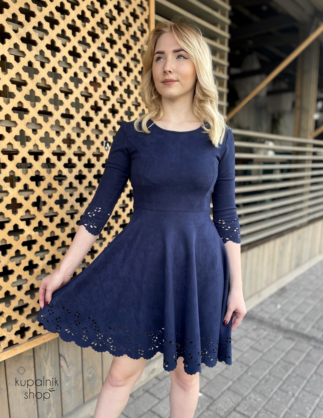 VANESSA платье синее