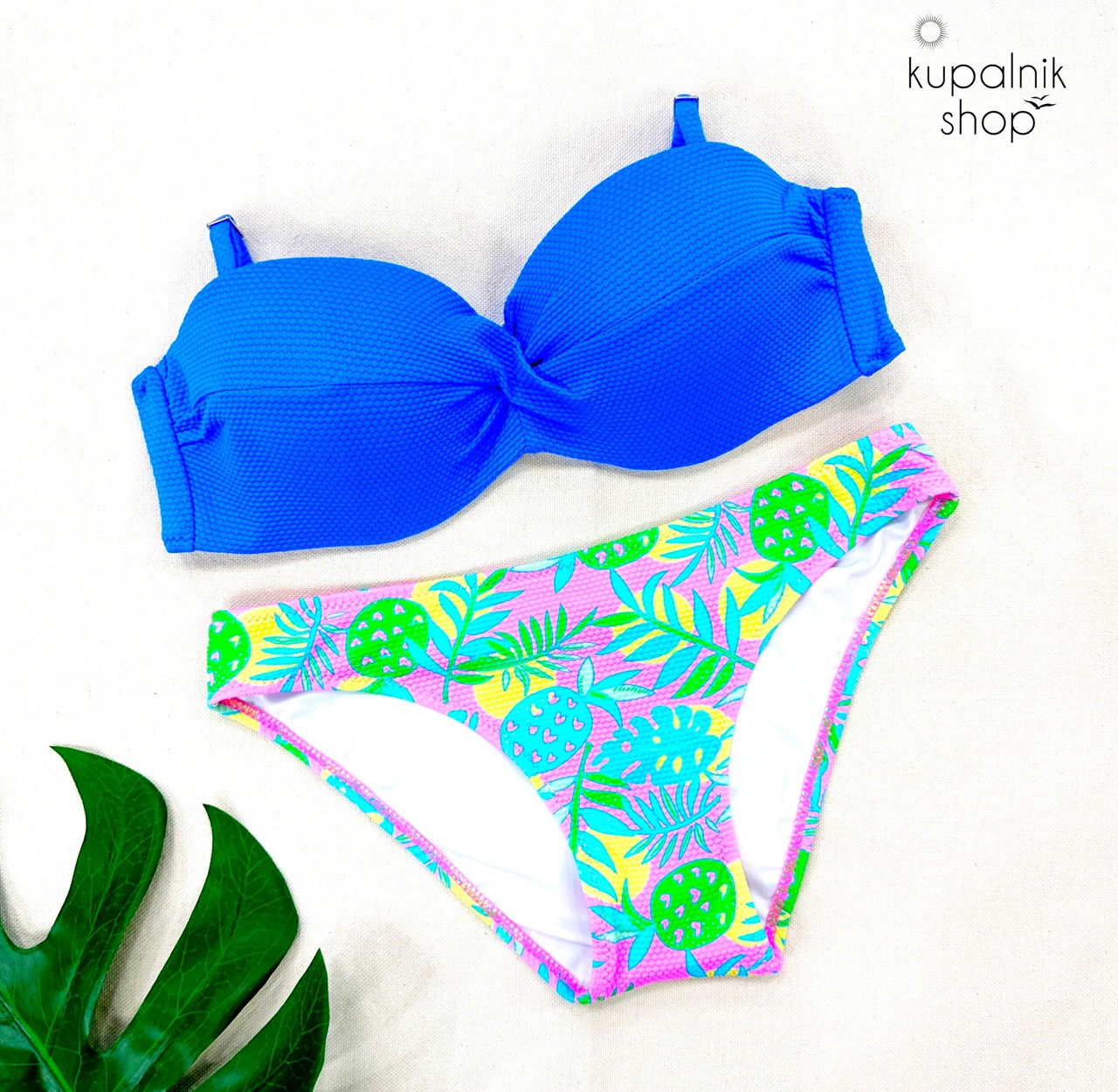 TROPIC купальник раздельный голубой