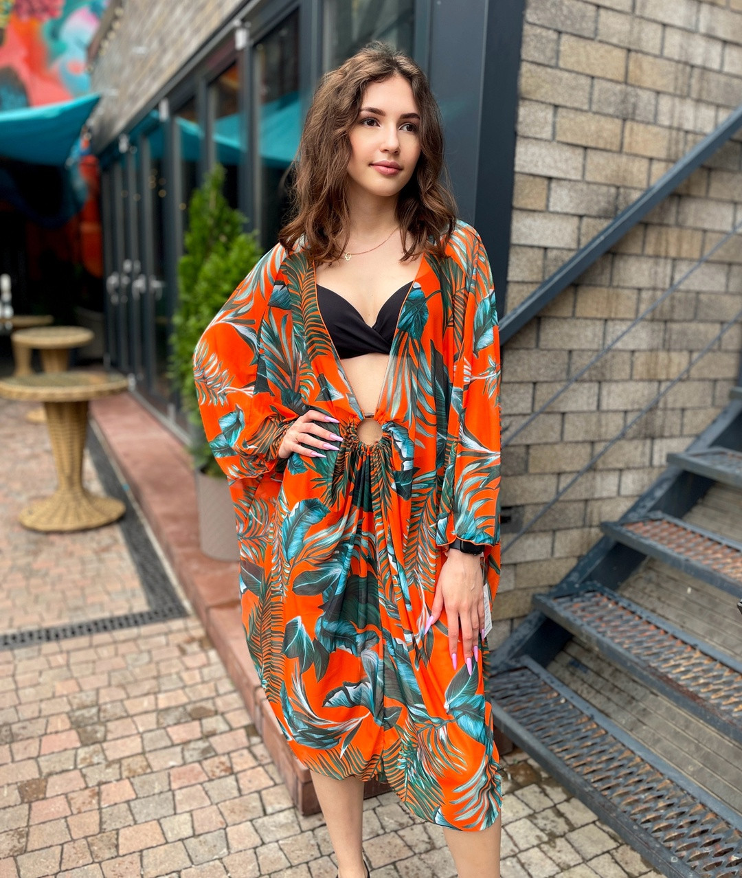 SIMONA туника оранжевая