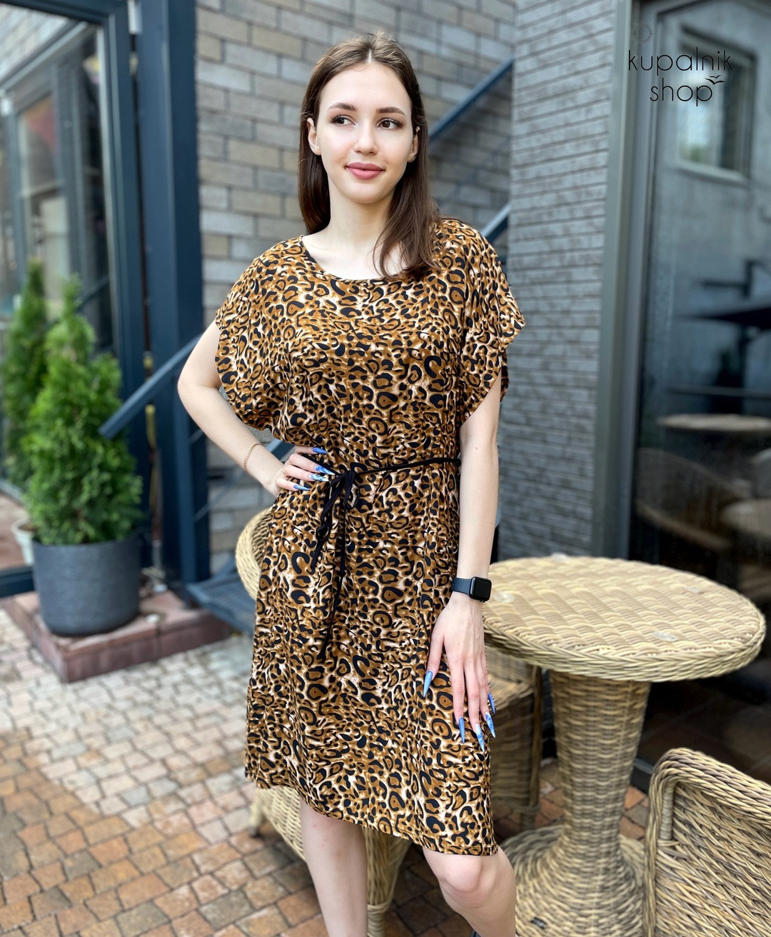 TANYA туника леопардовая