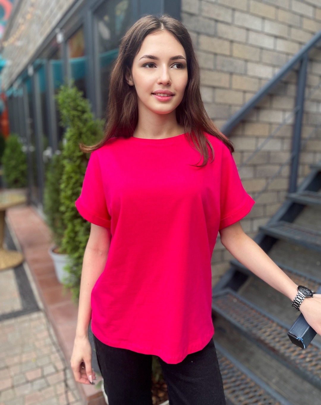 EXCLUSIVE №1 футболка фуксия
