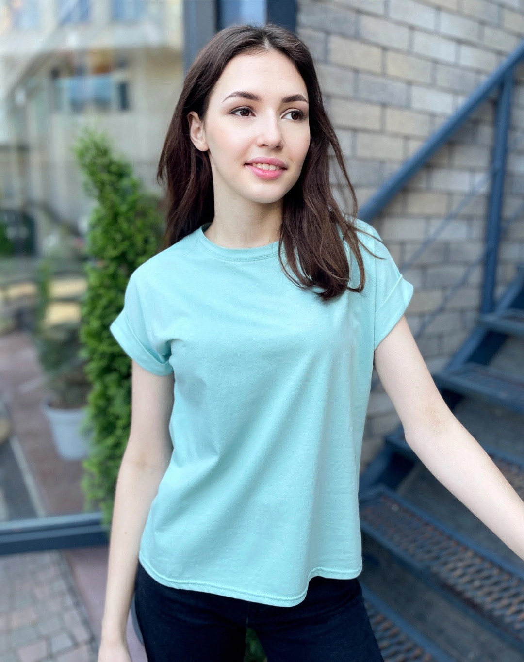 MINI GENEYA футболка мятная