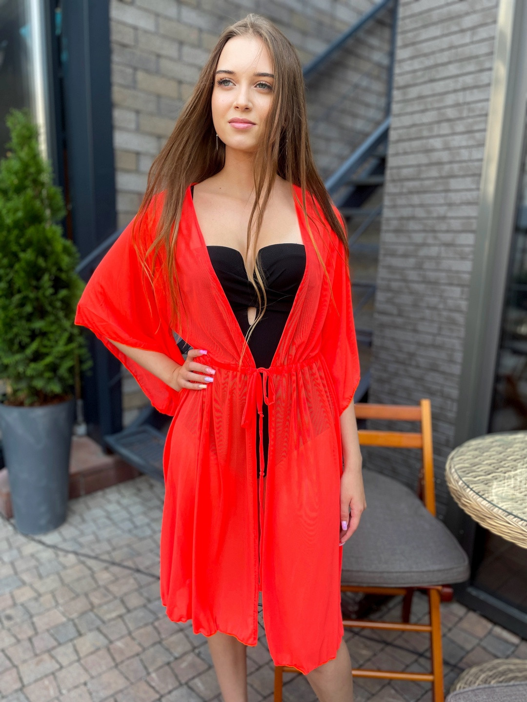 MONICA туника оранжевая