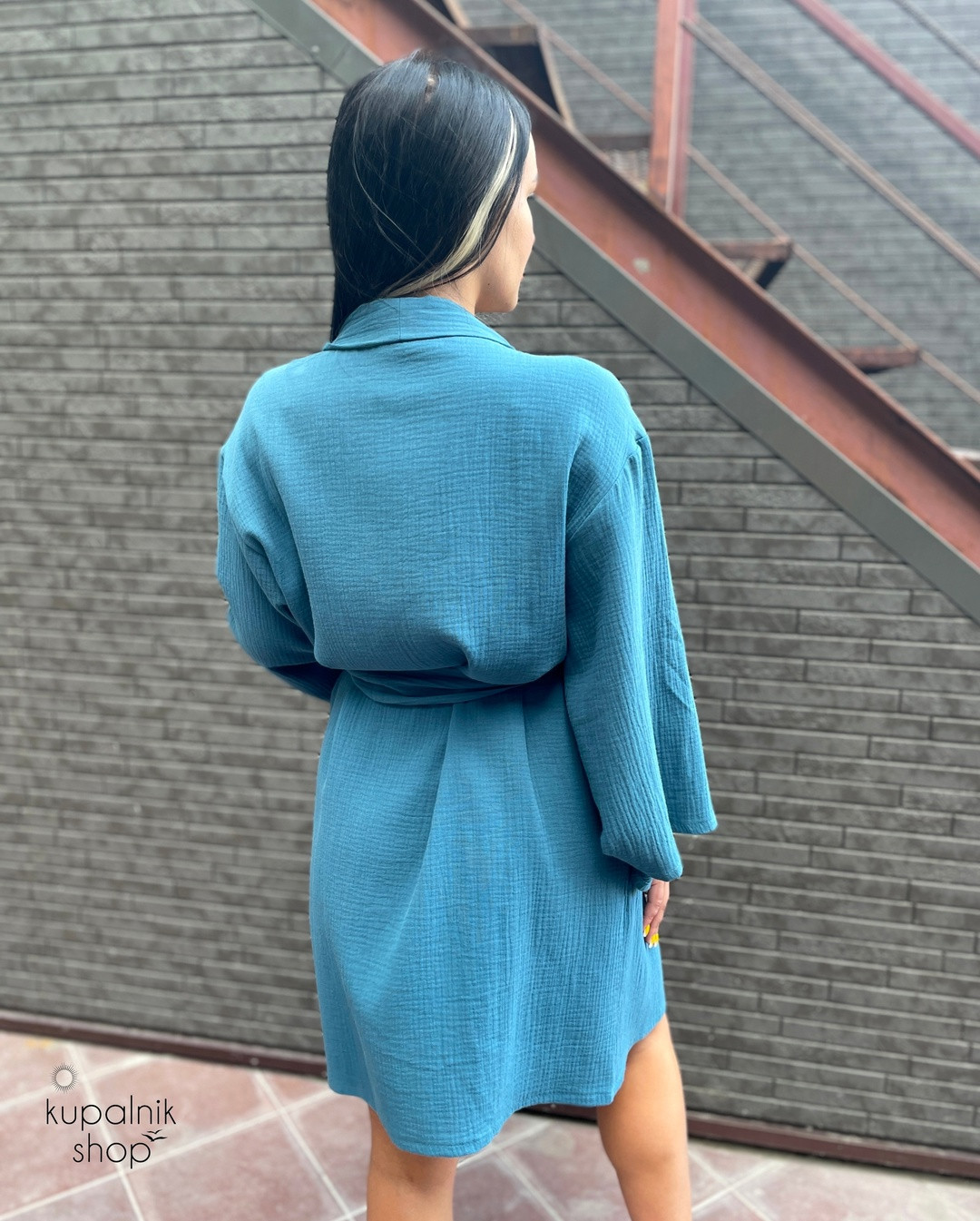 KIMONO халат морская волна