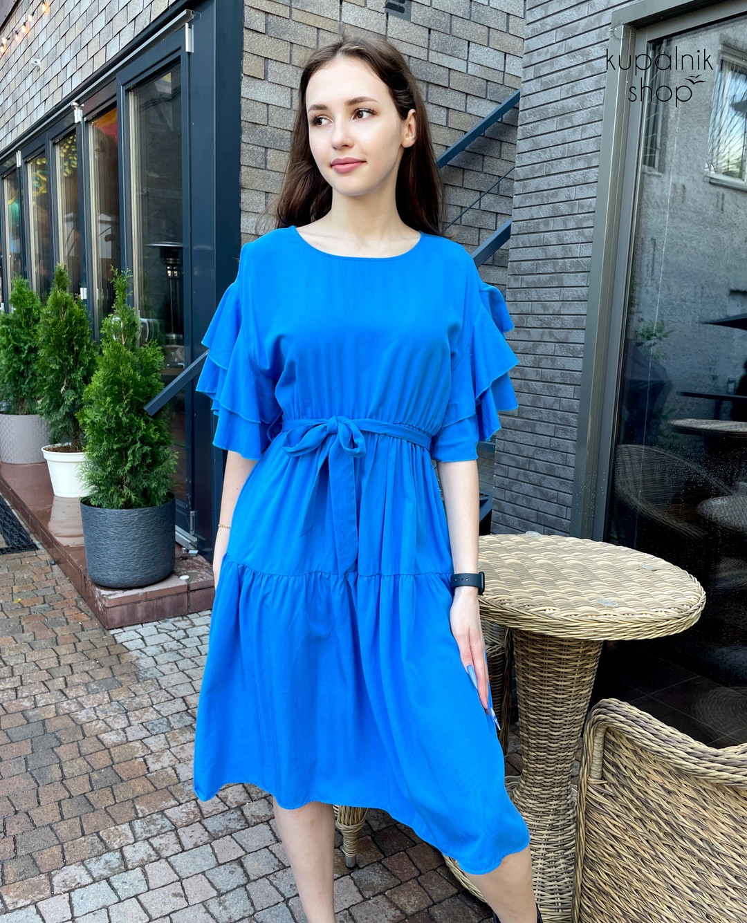MARINA платье синее