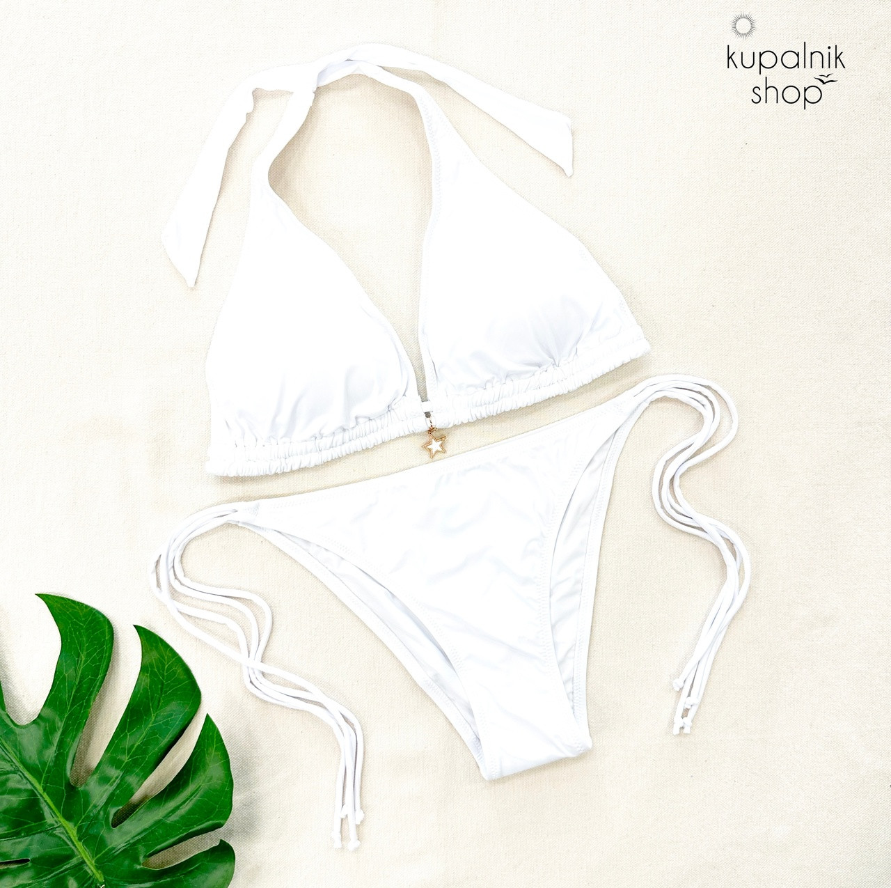 MARA купальник раздельный белый