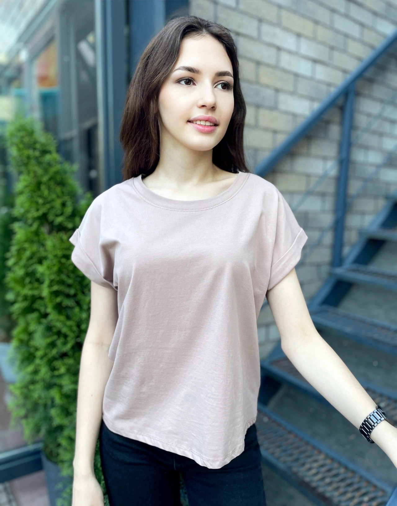 TXY футболка цвет кофе