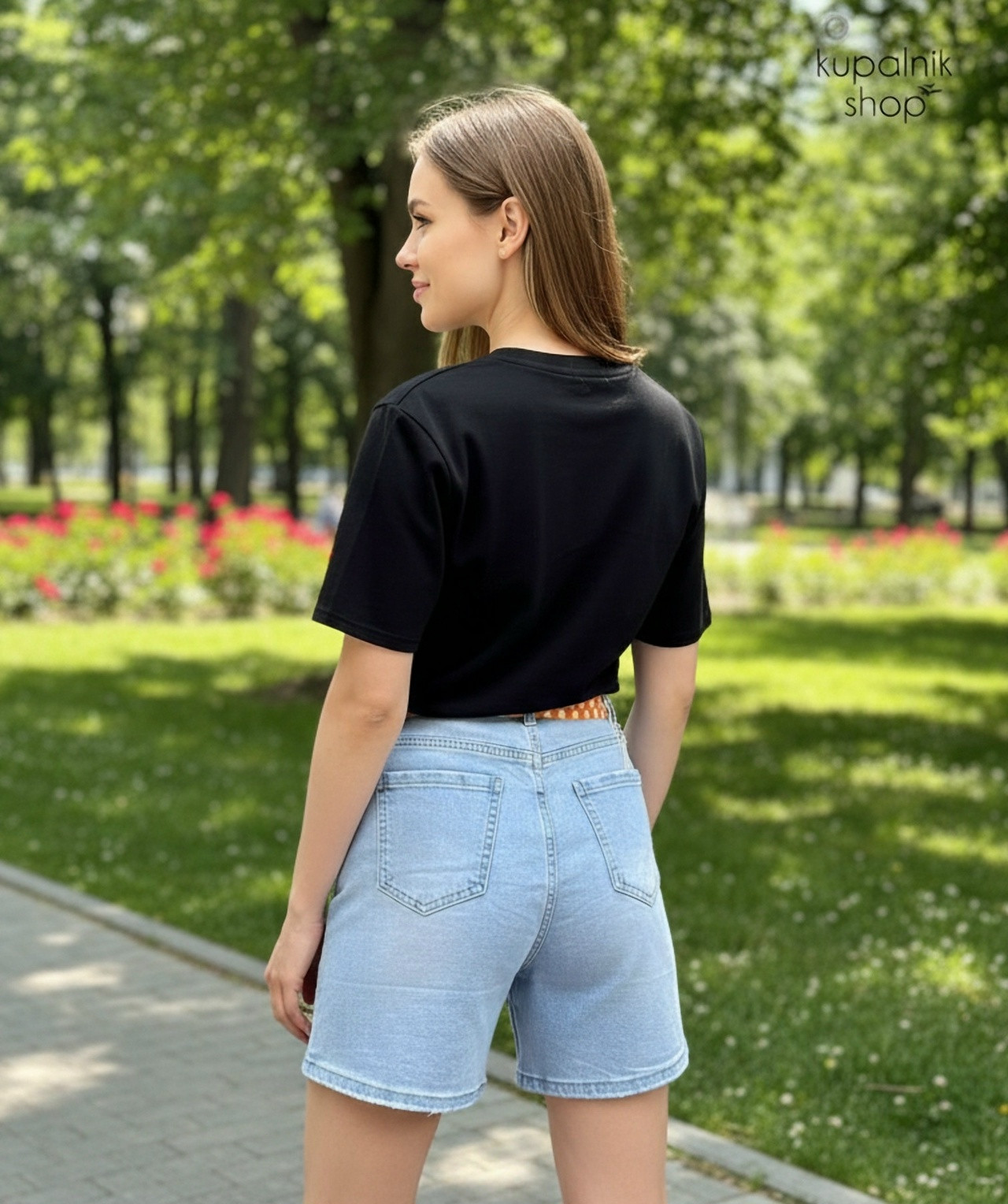 68001 шорты джинсовые голубые