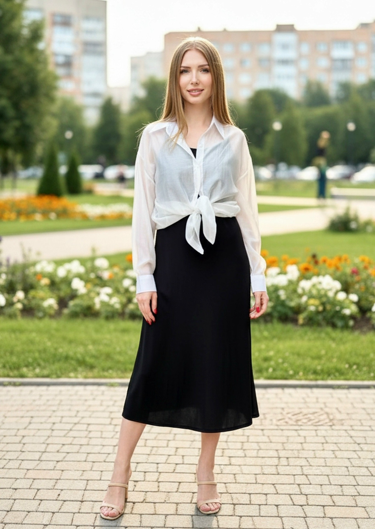 9221 костюм белый+черный