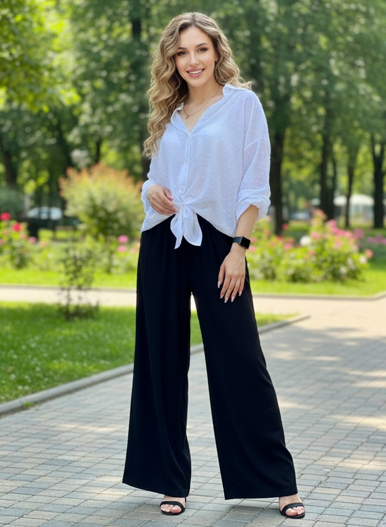 CANVA-5 палаццо черные