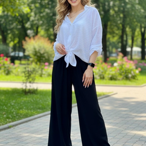 CANVA-5 палаццо черные